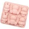Vedini 6 even rabbit bear silicone chocolate mold2