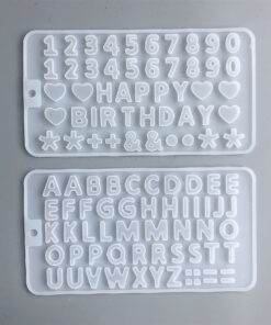 Vedini Crystal Epoxy Alphanumeric Mould 26 English Alphanumeric Moulds
