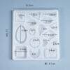 Vedini pendant earrings multi-specification jewelry mirror silicone mold1