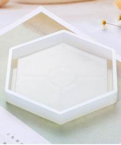 Vedini Foreign Trade Silicone Flower Pot Base Tea Coaster Crystal Epoxy DIY Mold 815 - Hexagonal Coaster