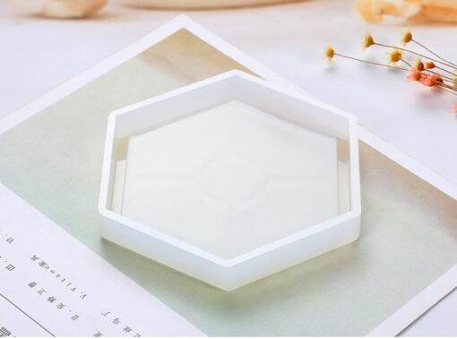 Vedini Foreign Trade Silicone Flower Pot Base Tea Coaster Crystal Epoxy DIY Mold 815 - Image 4