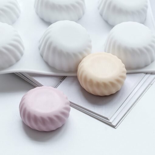 Vedini Round Thread Silicone Mold Set Cavity 6 Gear Cavities For Pudding Mousse Cake Homemade Scented Candles Soap Lotion Bar DIY  (100 to 110 GM APPROX) JKB-188 - Image 8