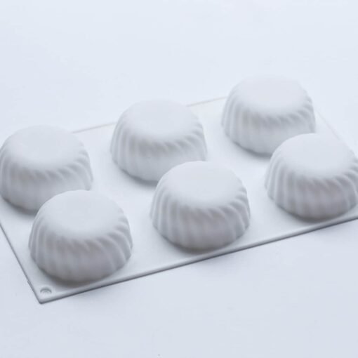 Vedini Round Thread Silicone Mold Set Cavity 6 Gear Cavities For Pudding Mousse Cake Homemade Scented Candles Soap Lotion Bar DIY  (100 to 110 GM APPROX) JKB-188 - Image 6