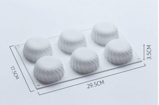Vedini Round Thread Silicone Mold Set Cavity 6 Gear Cavities For Pudding Mousse Cake Homemade Scented Candles Soap Lotion Bar DIY  (100 to 110 GM APPROX) JKB-188 - Image 5