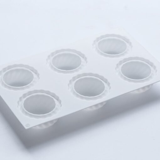 Vedini Round Thread Silicone Mold Set Cavity 6 Gear Cavities For Pudding Mousse Cake Homemade Scented Candles Soap Lotion Bar DIY  (100 to 110 GM APPROX) JKB-188 - Image 4