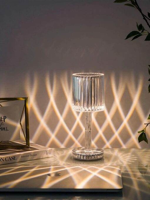 Crystal Table Lamp Rose Lamp with Touch Control, Led Crystal Table Lamp JKB 1009 - Image 5