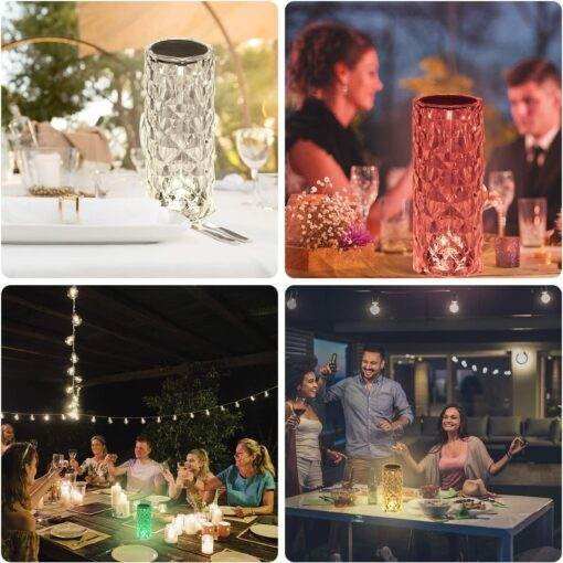 Crystal Table Lamp,16 Colors Changing RGB Touch JKB 1008 - Image 5