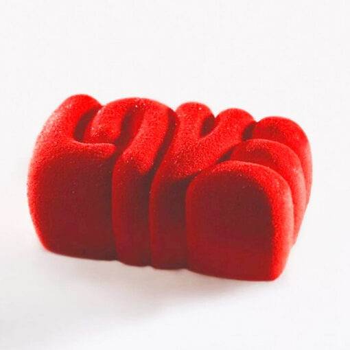 Vedini 6 Cavity Love Shape Mould White(Approx. Weight 100ml) JKB-308 - Image 2