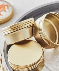 Vedini Aluminum Tin Containers Export Grade - Golden, 100 ml