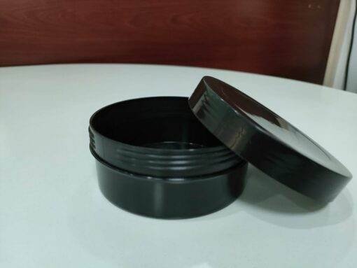 Body Butter Jar 200ml Black with Lid (Like Body Shop jar) - Image 3