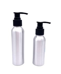 Vedini Premium Aluminium Bottle with multiple Option - 100 ml, Black Pump