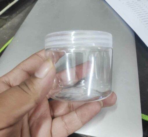 New 200ml Plastic pet Jar Clear - Image 2