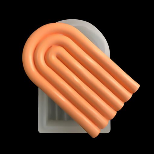 VEDINI U SHAPE ARK WAVE CANDLE MOLD,PILLAR CANDLE MOLD, GEOMETRIC LINE CANDLE MOLD, FOOD GRADE SILICONE CANDLE MOLD, SOY WAX CANDLE MOLD , DIY - Image 4