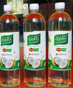 Alternative view of Natural Velli Velichenna Pure Coconut Oil 1L for Food Preparation, Skin, Hair, Cold Process  Soap and other Cosmetic