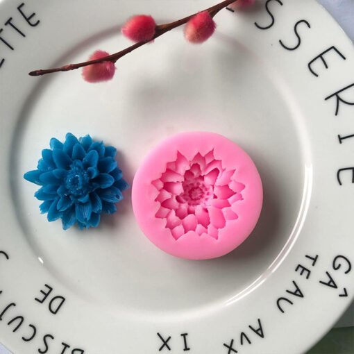 Vedini 1 Cavity lotus flower silicone mold JKB - 212 - Image 3