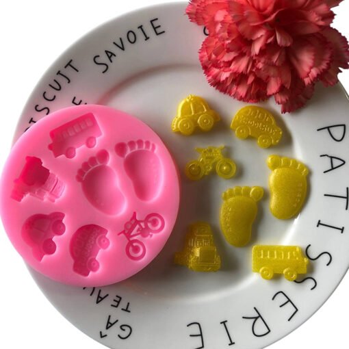Vedini 7 Cavity 3D Transportation Silicone Fondant Mould Cake Ice Paste Mold 206 - Image 2