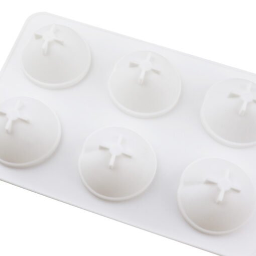 Vedini 6-Cavity Peach Fruit Candle Wax Cake Chocolate Silicone Mould JKB-182 - Image 3