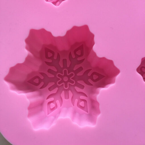 Large Snowflake Mold - Pink