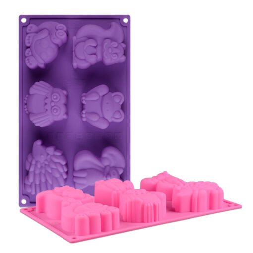 6 Cavity cartoon animal shape Mold