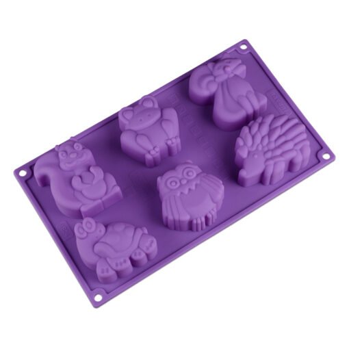 Vedini 6 Cavity cartoon animal shape cake mold frog kangaroo and other baking molds (125 to 130 GM APPOX)JKB-180 - Image 4