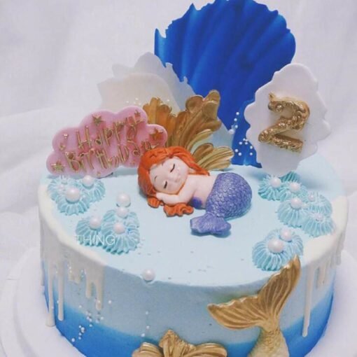 Vedini Silicone Mermaid Fondant Mold Cute 3D Sleeping Baby Girl Mold 209 - Image 6