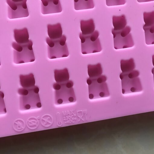 Vedini 50 Cavity bear silicone chocolate homemade ice tray Mold JKB-604 - Image 2