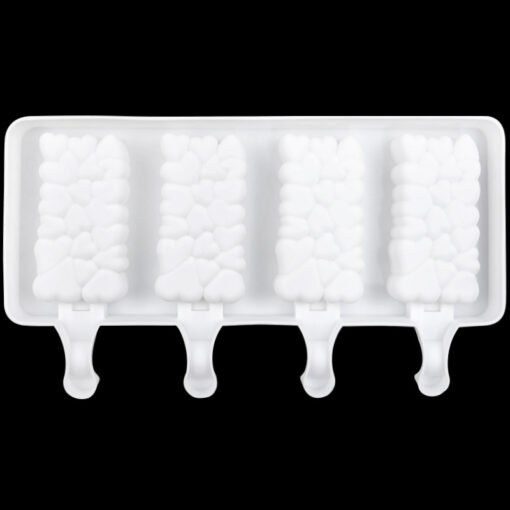 Vedini 4 Cavity Large Small Heart Cream Mold JKB-613 - Image 4