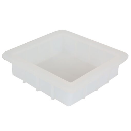 Vedini 6 Inch Large Square Silicone Mold for Resin Art, Square Cube Soap Silicone Mold JKB-500 - Image 3