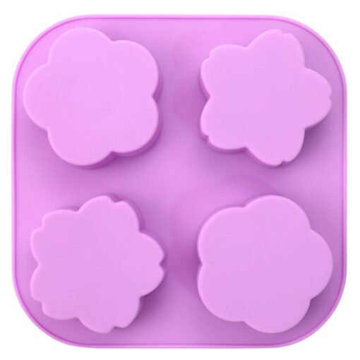 Vedini 4 Cavity different flowers silicone cake mold JKB-614 - Image 4