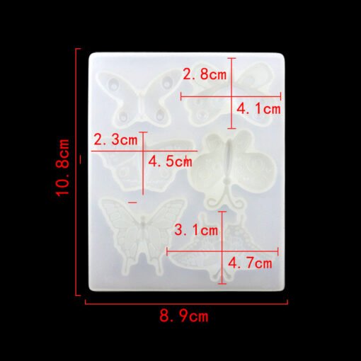 Vedini 6 Cavity butterfly handmade candle mold JKB-213 - Image 5