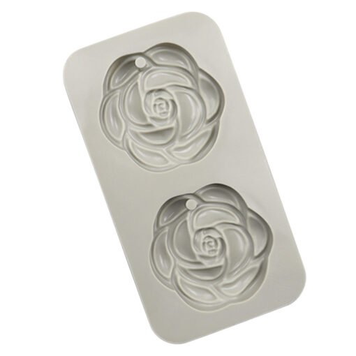 Vedini 2 Cavity Camellia Silicone Candle Mold for Handmade Candle Molds JKB-181 - Image 5