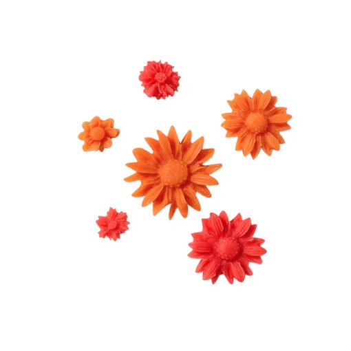 Vedini 13 Cavity Flower Fondant Cake Molds, Daisy Flower,Candy Silicone Molds 201 - Image 5