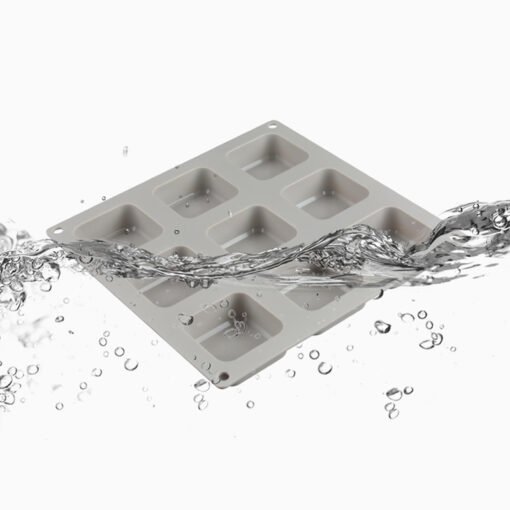 Vedini 9 Cavity square soap silicone molds  (55 To 65 GM APPROX) JKB-301 - Image 4
