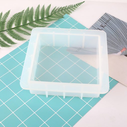 Vedini 6 Inch Large Square Silicone Mold for Resin Art, Square Cube Soap Silicone Mold JKB-500 - Image 6