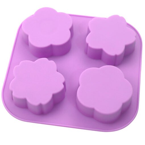 Vedini 4 Cavity different flowers silicone cake mold JKB-614 - Image 3