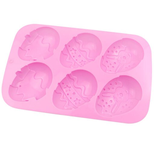 Vedini 6 Cavity Easter Egg Silicone Cake Mold Rabbit Shape Pudding Baking JKB-303 - Image 4