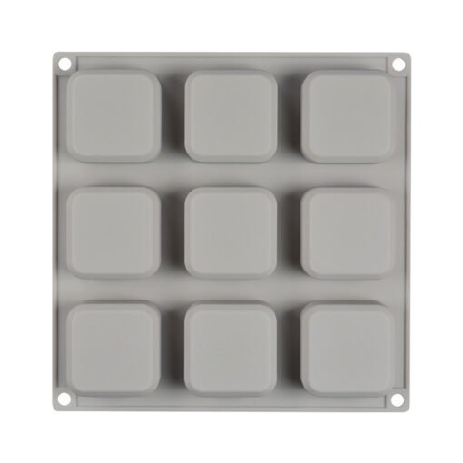 Vedini 9 Cavity square soap silicone molds  (55 To 65 GM APPROX) JKB-301 - Image 3