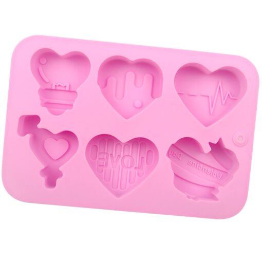 Vedini 6 Cavity different love silicone cake mold JKB-606 - Image 4