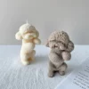 Cute Teddy Candle Silicone Mold