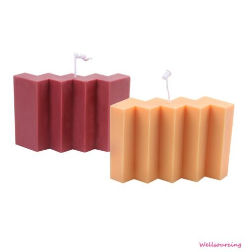 Veddini Wave Shape Non-Stick Curve Silicone Candle Mold Code 160 - Image 3