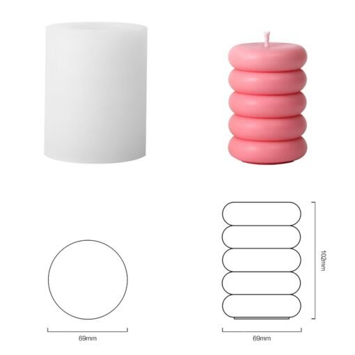 Vedini Spiral Cylindrical Silicone Mould for Handmade Home Decor Code 127 - Image 5
