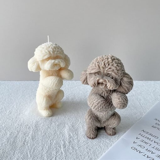 Vedini Cute Teddy Candle Silicone Mold-3D Teddy Candle Mold-Teddy Dog Resin Mold ( 1 Cavity ) Code 153 - Image 4