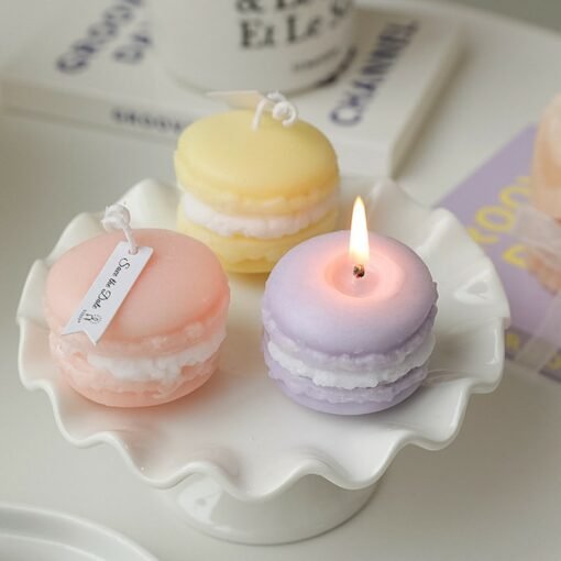 Vedini Macaron Silicone Candle Mold, Scented Candles, Dessert Candle, Colorful Candle, Home Decor, Cute Candles, Gift For Her, Code 137 - Image 8
