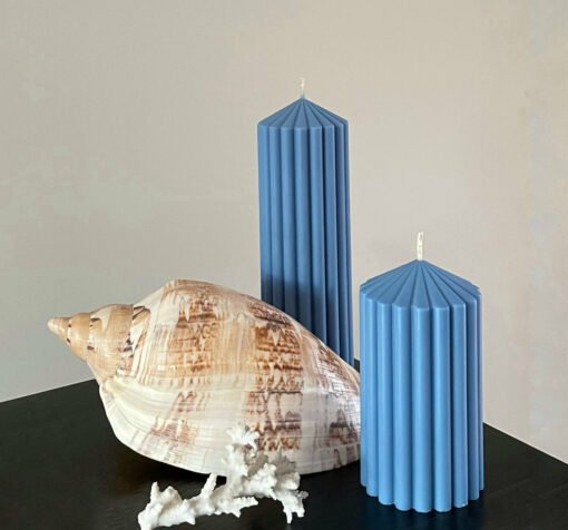 Vedini Short Spire Pillar Candle Mold - Sea Salt & Ocean Breeze Code 162 - Image 2