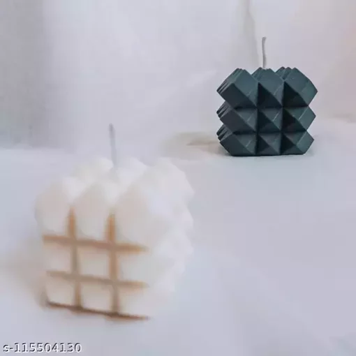 Vedini 3D 3 Layer Candle Mold, Geometric Cube Silicone Mold for Candle Making, Silicone Candle Mold Code 114 - Image 3
