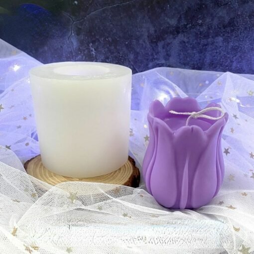 Vedini Tulip Flower Candle Silicone Mold (1 cavity ) 150 - Image 2