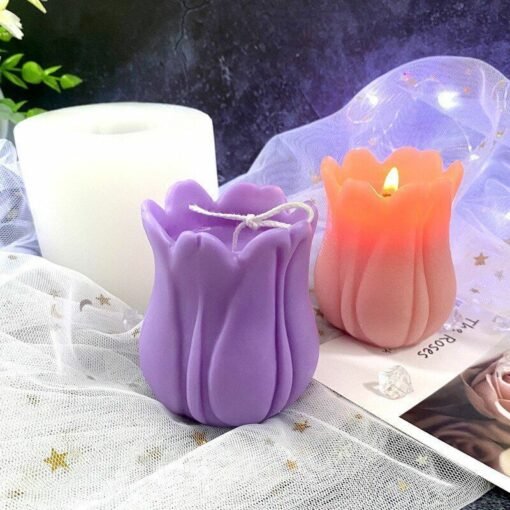 Vedini Tulip Flower Candle Silicone Mold (1 cavity ) 150 - Image 4
