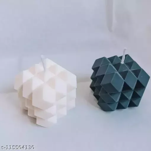 Vedini 3D 3 Layer Candle Mold, Geometric Cube Silicone Mold for Candle Making, Silicone Candle Mold Code 114 - Image 4