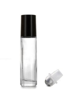 Vedini 10 ml Roll On Glass Bottle, Clear Transparent, Empty Refillable, Reusable for Under Eye, Perfumes, Attar, Travel, Lip Gloss, DIY, Cosmetics, Essential Oils