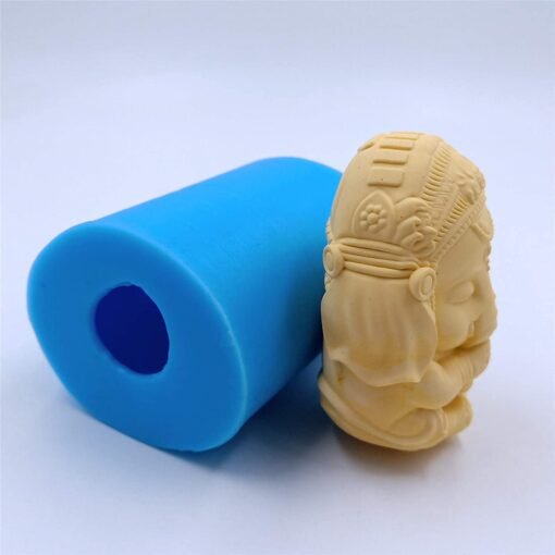 Vedini 3D Ganesh Soap Candle Mold Ganesha Silicone Mold JKB-177 - Image 4